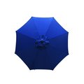 Living Accents 9 ft. Tiltable Navy Market Umbrella UMA908G31OBD635